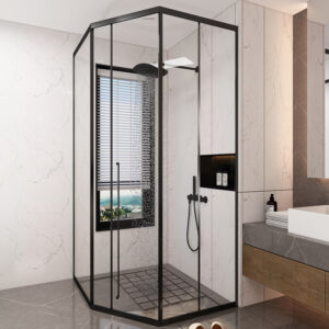 Phòng tắm kính cửa mở trượt